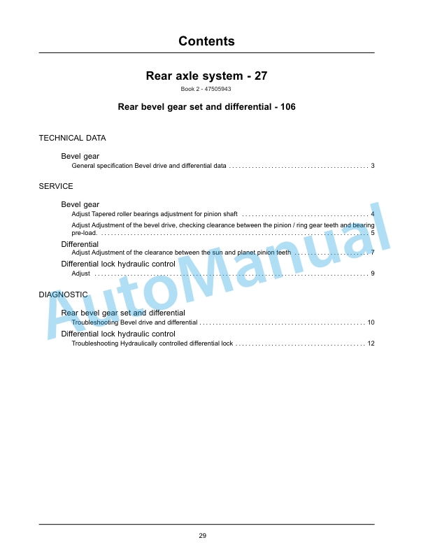 New Holland T5.95, T5.105, T5.115 Tractor Service Manual 47505949-3