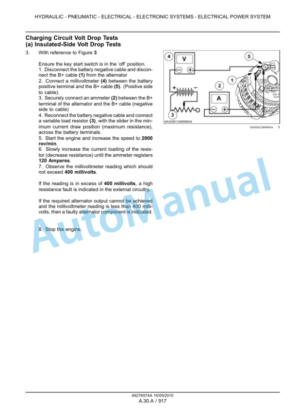 New Holland T6010, T6020, T6030, T6040, T6050, T6060, T6070 Tractor Service Manual 84276574ANA-3