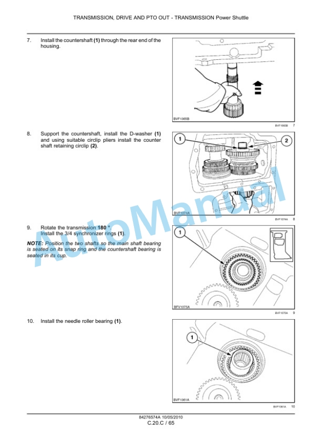 New Holland T6010, T6020, T6030, T6040, T6050, T6060, T6070 Tractor Service Manual 84276574ANA-4