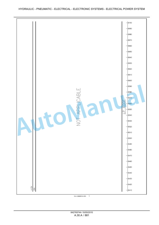 New Holland T6010, T6020, T6030, T6040, T6050, T6060, T6070 Tractor Service Manual 84410760-5