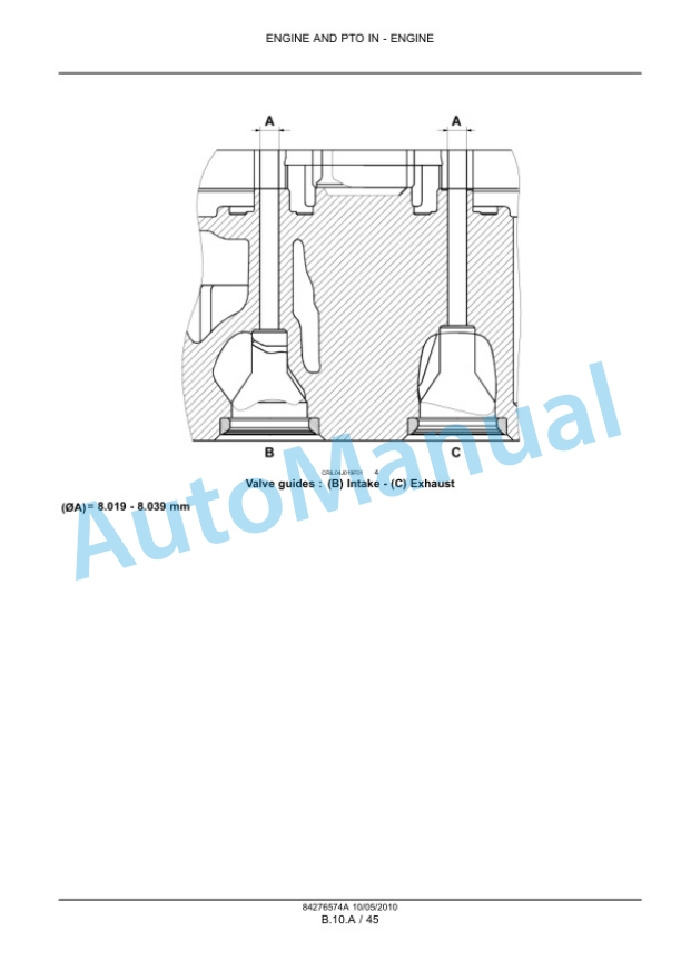 New Holland T6010, T6020, T6030, T6040, T6050, T6060, T6070 Tractor Service Manual 84410762-2