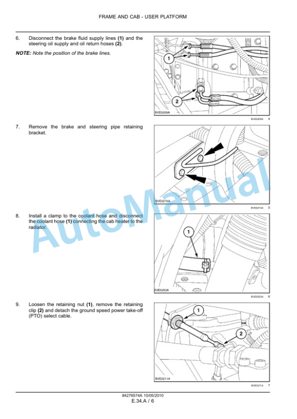 Alternative view of New Holland T6010, T6020, T6030, T6040, T6050, T6060, T6070 Tractor Service Manual 84410765