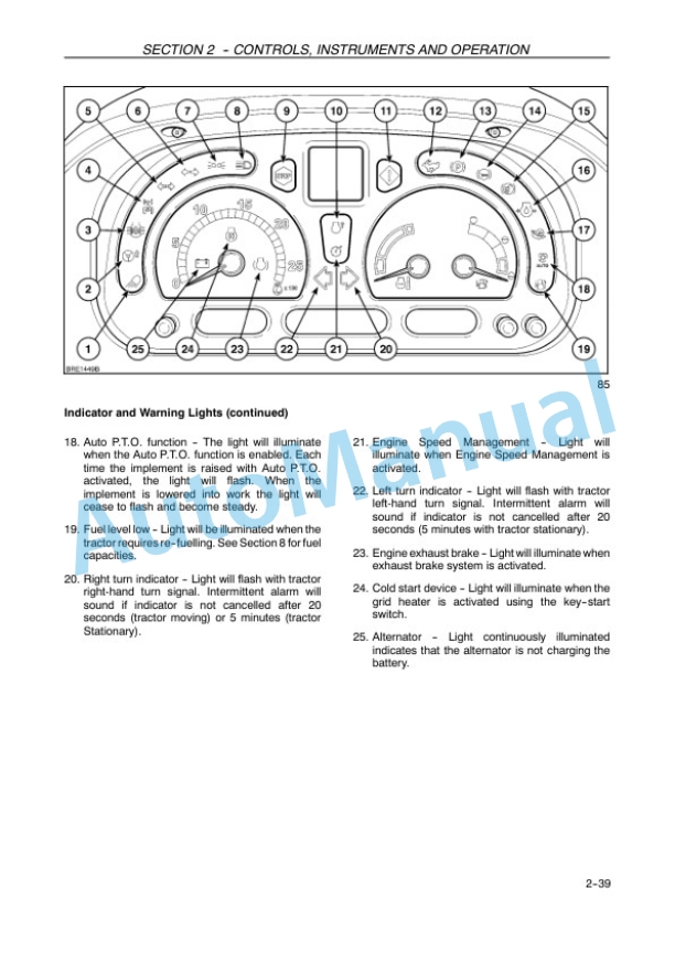 Alternative view of New Holland T6020, T6030, T6040, T6050, T6060, T6070 Elite Tractor Operation and Maintenance Manual 47775553