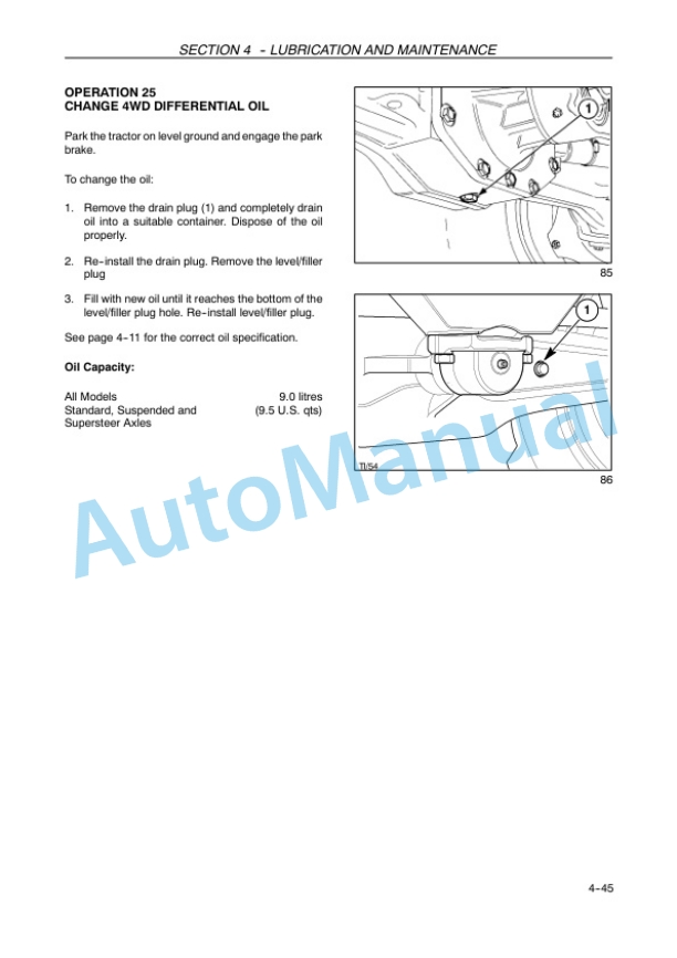 New Holland T6020, T6030, T6040, T6050, T6060, T6070 Elite Tractor Operation and Maintenance Manual 84146211-5