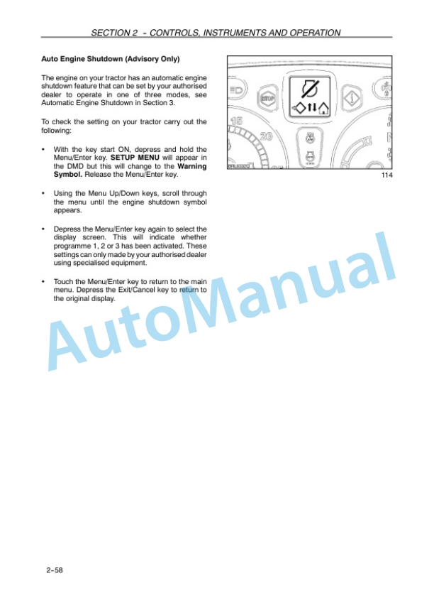 Alternative view of New Holland T6030, T6050, T6070, T6080, T6090 Range Command, Power Command Tractor Operation and Maintenance Manual 84268326