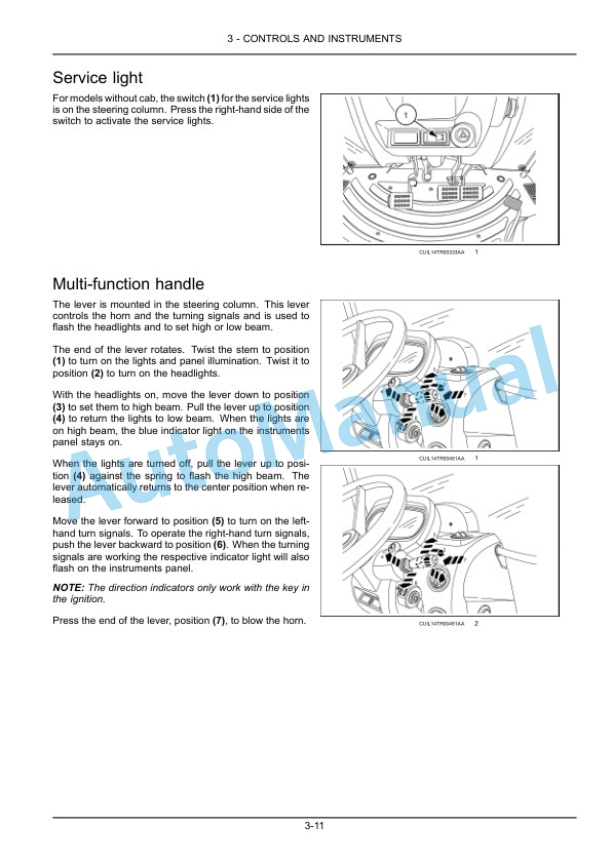 New Holland T6.110, T6.120, T6.130 Tractor Operation and Maintenance Manual 47793388-2