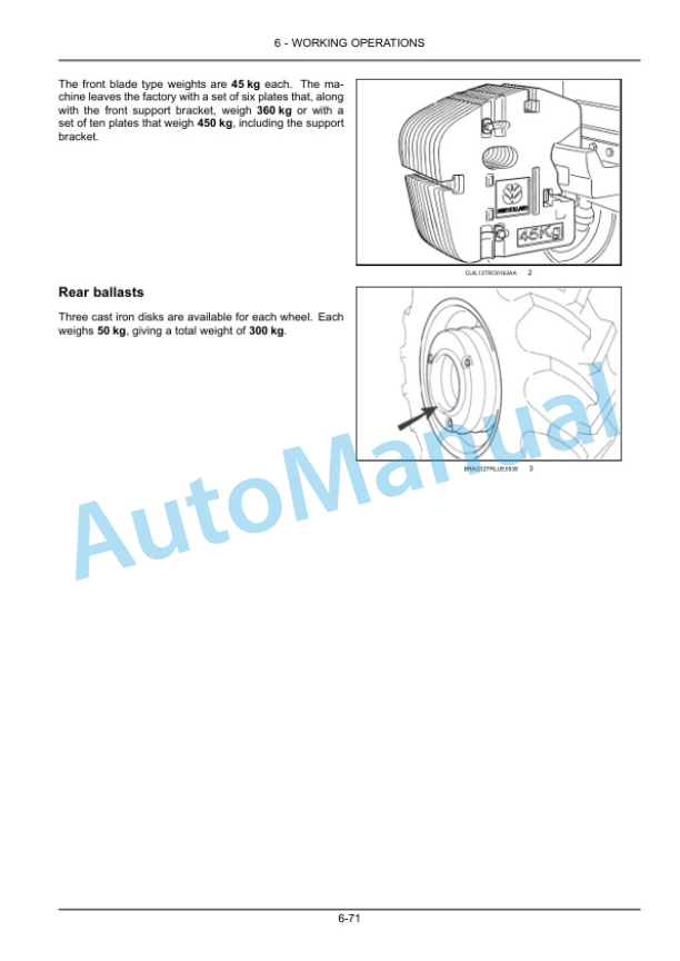 New Holland T6.110, T6.120, T6.130 Tractor Operation and Maintenance Manual 47793388-4