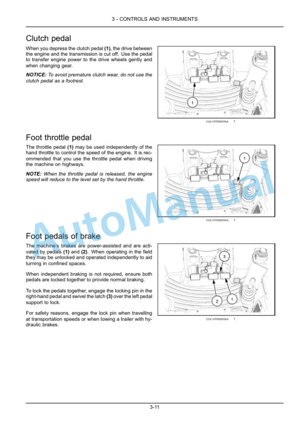 New Holland T6.110, T6.120, T6.130 Tractor Operation and Maintenance Manual 47952257-2