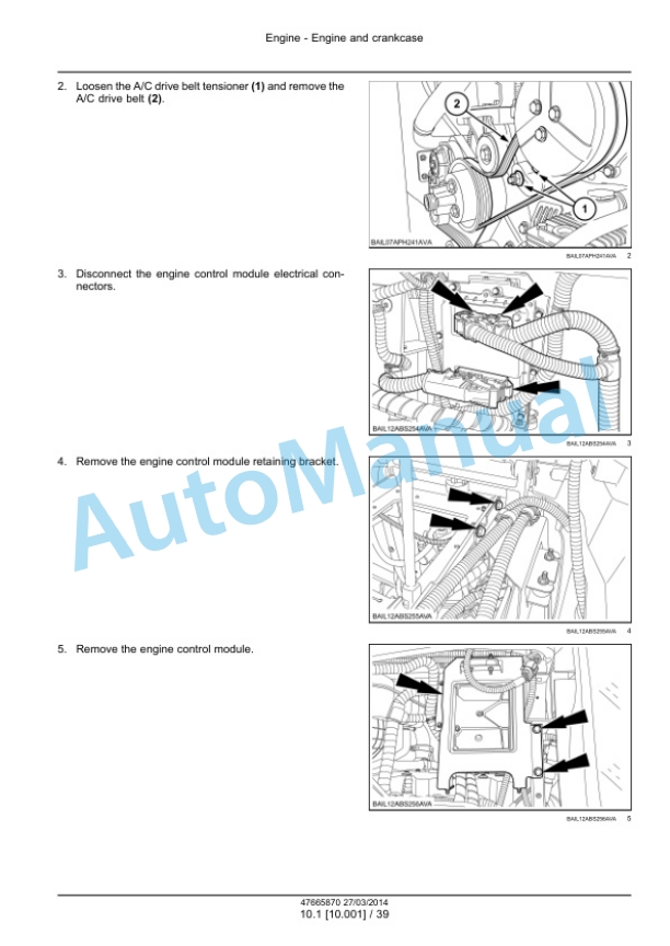 Alternative view of New Holland T6.120, T6.140, T6.150, T6.155, T6.160, T6.165, T6.175, T6.140 AutoCommand, T6.150 AutoCommand, T6.160 AutoCommand Tier 4A Tractor Service Manual 47720737
