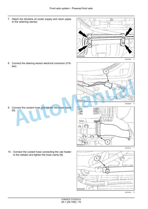 Alternative view of New Holland T6.120, T6.140, T6.150, T6.155, T6.160, T6.165, T6.175, T6.140 AutoCommand, T6.150 AutoCommand, T6.160 AutoCommand Tier 4A Tractor Service Manual 47720740
