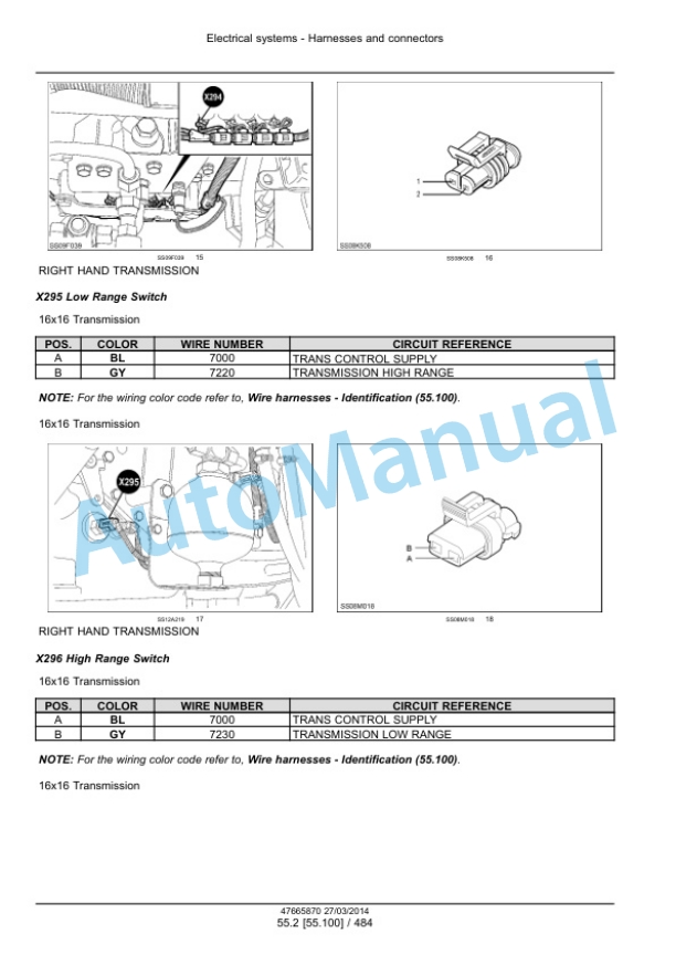 New Holland T6.120, T6.140, T6.150, T6.155, T6.160, T6.165, T6.175, T6.140 AutoCommand, T6.150 AutoCommand, T6.160 AutoCommand Tier 4A Tractor Service Manual 47720745-3
