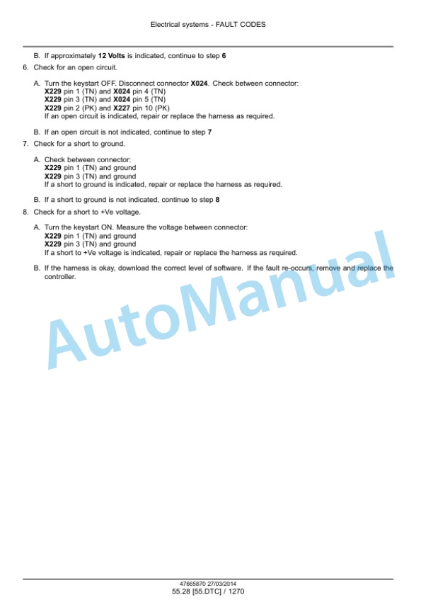 New Holland T6.120, T6.140, T6.150, T6.155, T6.160, T6.165, T6.175, T6.140 AutoCommand, T6.150 AutoCommand, T6.160 AutoCommand Tier 4A Tractor Service Manual 47720752-3