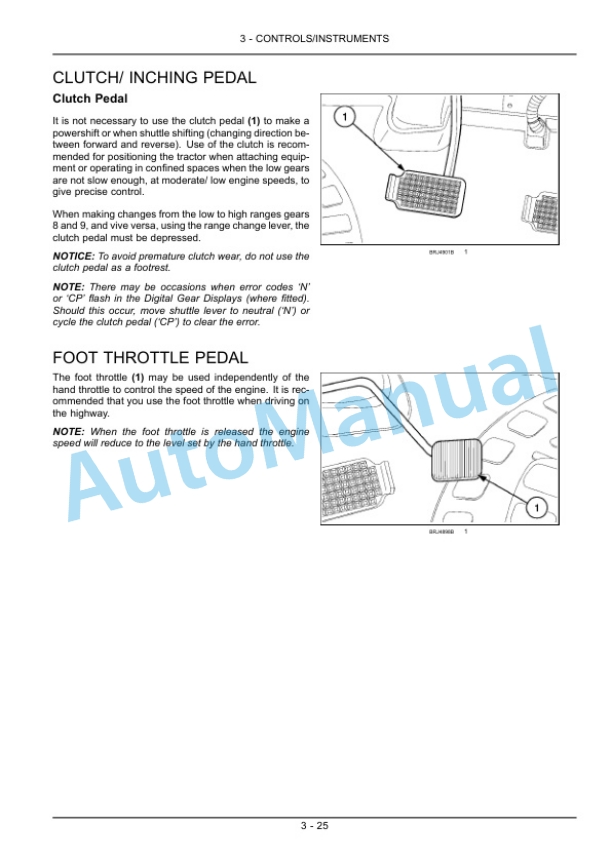 New Holland T6.120, T6.140, T6.150, T6.160, T6.155, T6.165, T6.175 Tractor Operation and Maintenance Manual 84484527-2