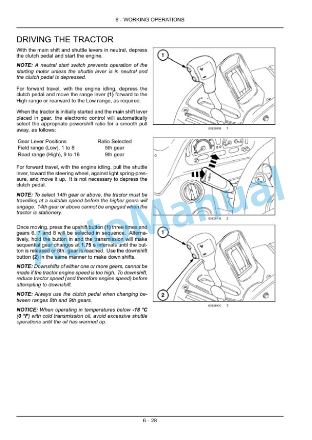 New Holland T6.120, T6.140, T6.150, T6.160, T6.155, T6.165, T6.175 Tractor Operation and Maintenance Manual 84484527-3