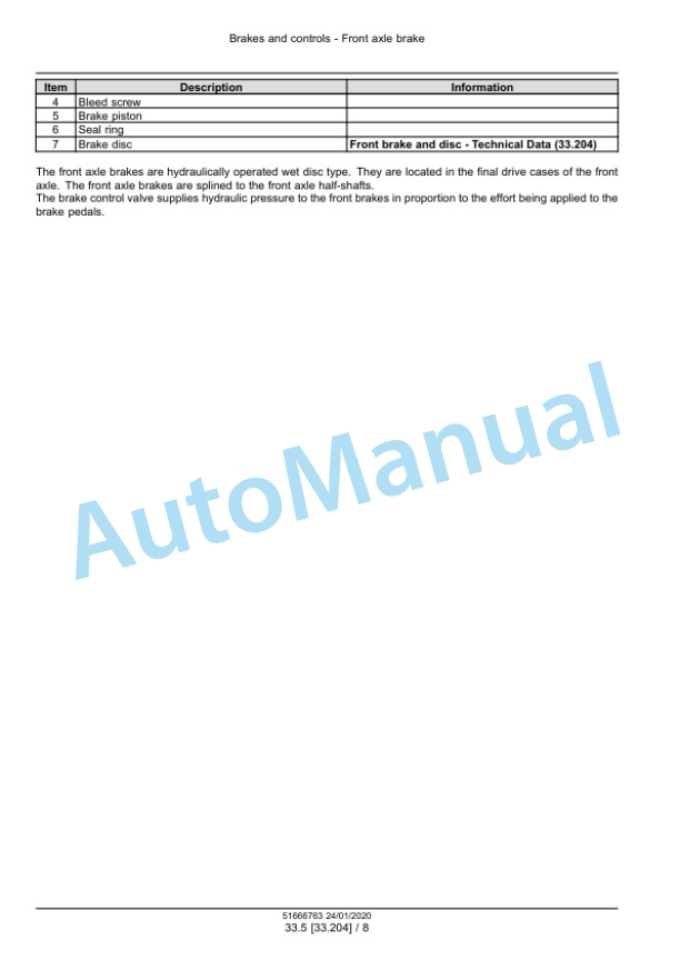 Alternative view of New Holland T6.125, T6.145, T6.155, T6.160, T6.165, T6.175, T6.180 Dynamic Command - Auto Command Tier 4B Final Tractor Service Manual 51666763