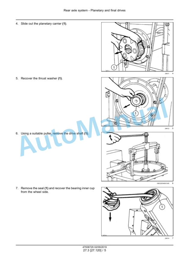 Alternative view of New Holland T6.125, T6.145, T6.155, T6.165, T6.175, T6.180 Auto Command Stage IV Tractor Service Manual 47938729