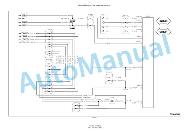 New Holland T6.125, T6.145, T6.155, T6.165, T6.175, T6.180 Auto Command Tier 4B Final Tractor Service Manual 47951296-3