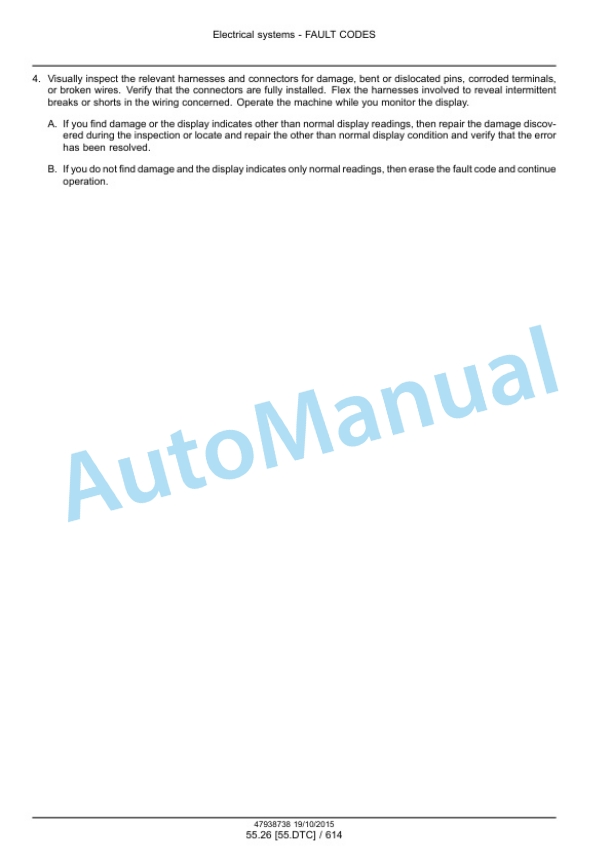 New Holland T6.125, T6.145, T6.155, T6.165, T6.175, T6.180 Auto Command Tier 4B Final Tractor Service Manual 47951302-5