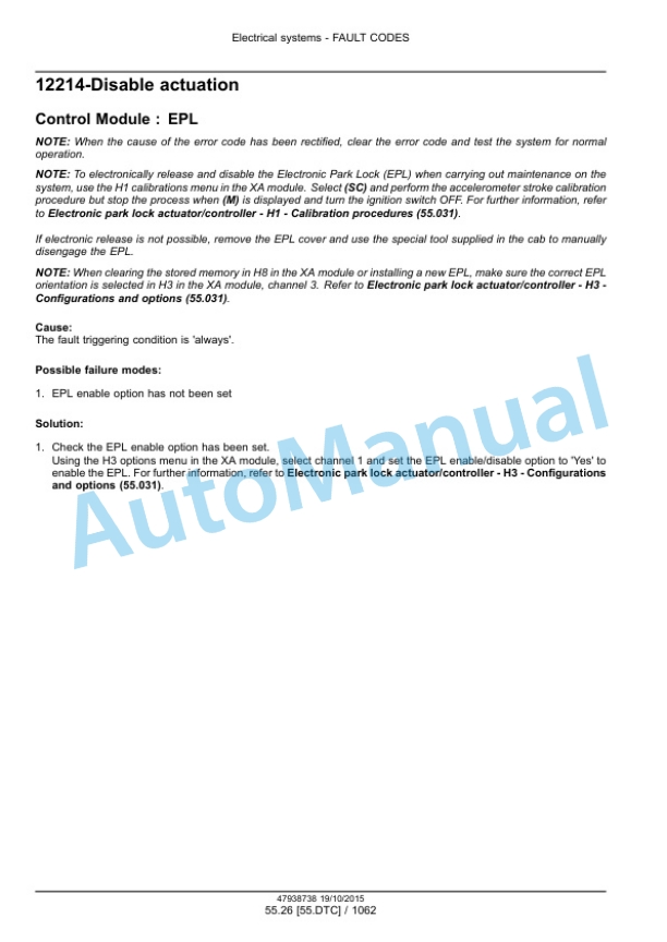 New Holland T6.125, T6.145, T6.155, T6.165, T6.175, T6.180 Auto Command Tier 4B Final Tractor Service Manual 47951304-2