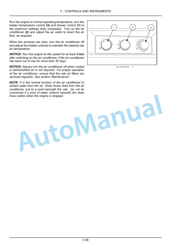 Alternative view of New Holland T6.140, T6.150, T6.160 Sidewinder II Auto Command Tractor Operation and Maintenance Manual 47897290