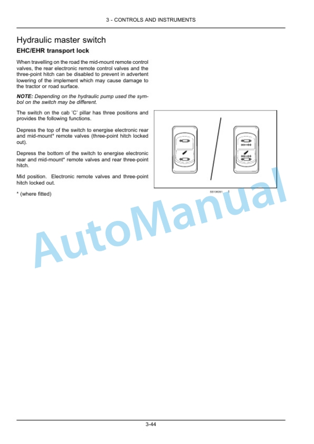 Alternative view of New Holland T6.145, T6.155, T6.165, T6.175 Auto Command Stage IV Tractor Operation and Maintenance Manual 48057417