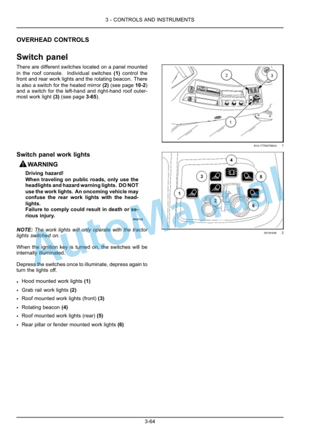 Alternative view of New Holland T6.145, T6.155, T6.165, T6.175, T6.180 Dynamic Command Tier 4B Final Tractor Operation and Maintenance Manual 51550721