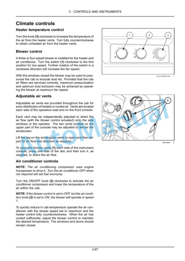 Alternative view of New Holland T6.145, T6.155, T6.165, T6.175, T6.180 Dynamic Command Tier 4B Final Tractor Operation and Maintenance Manual 51550728