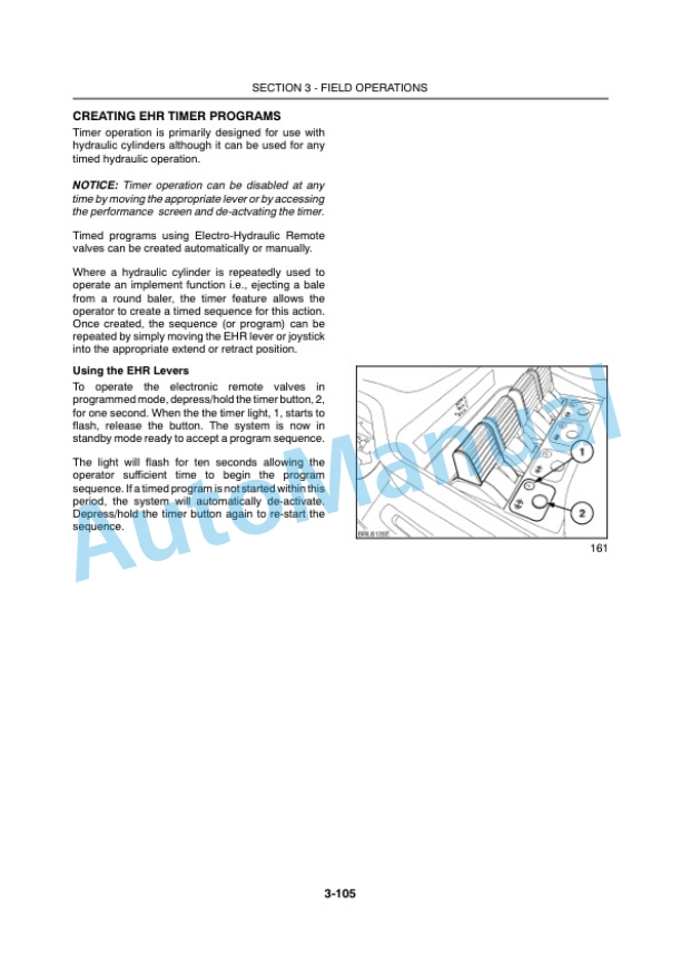 New Holland T7030, T7040, T7050, T7060, T7070 SideWinder II Armrest Operation and Maintenance Manual 84257389-4