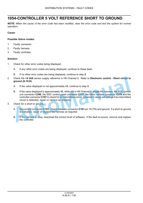 New Holland T7030, T7040, T7050, T7060 Tractor Repair Manual 87663218-3