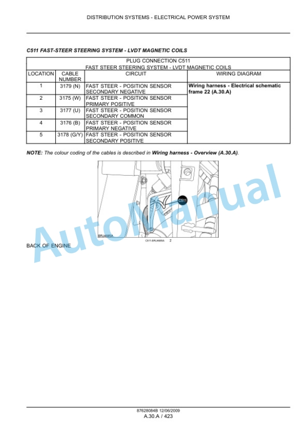 Alternative view of New Holland T7030, T7040, T7050, T7060 Tractor Service Manual 84410776
