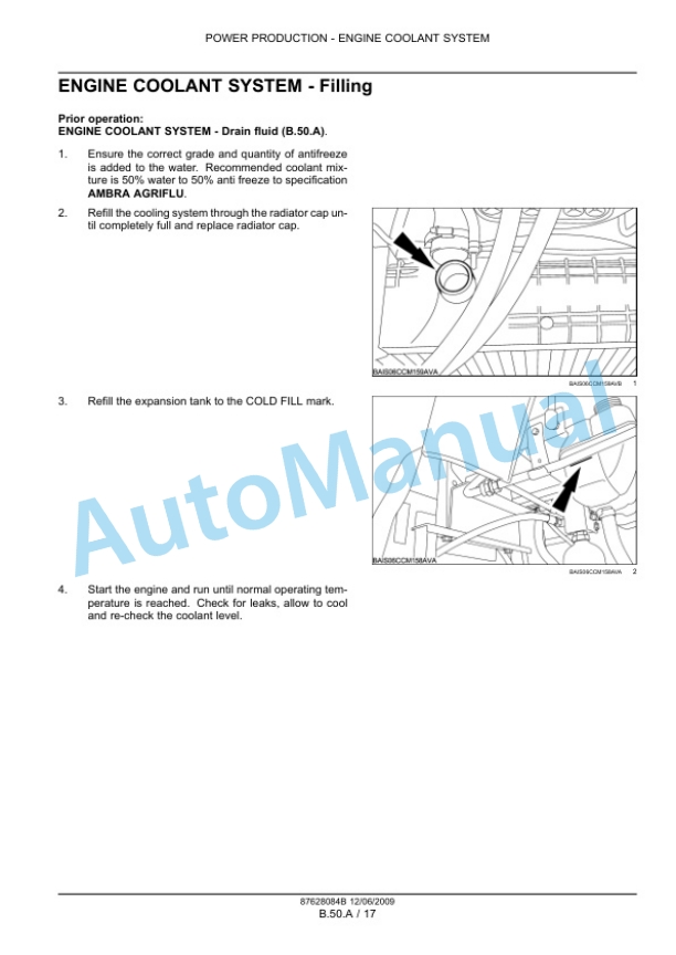 Alternative view of New Holland T7030, T7040, T7050, T7060 Tractor Service Manual 84410779