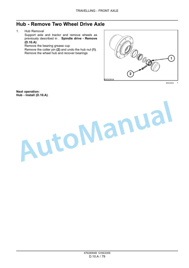 Alternative view of New Holland T7030, T7040, T7050, T7060 Tractor Service Manual 84410781