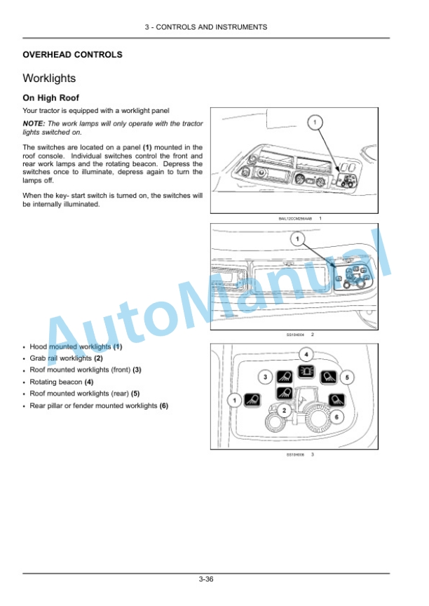 Alternative view of New Holland T7030, T7040, T7050, T7060 Transmission Power Command Tractor Operation and Maintenance Manual 47789308