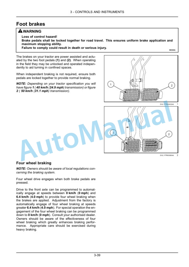 Alternative view of New Holland T7.165S, T7.175, T7.190, T7.210 Stage IV Tractor Operation and Maintenance Manual 47980645