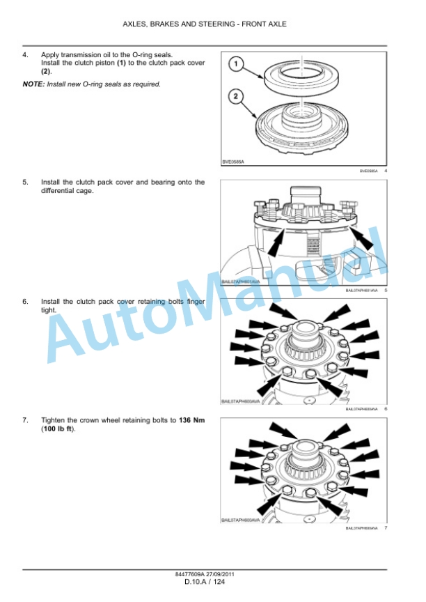 New Holland T7.170, T7.185, T7.200, T7.210 Auto Command Tractor - T7.170, T7.185, T7.200, T7.210 Range Command, Power Command Tractor Service Manual 84477609A-5