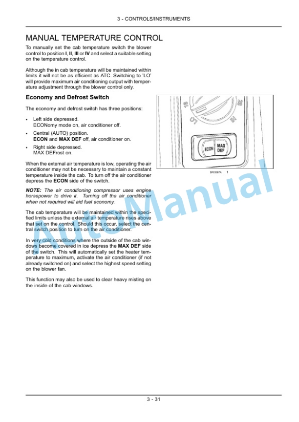 New Holland T7.170, T7.185, T7.200, T7.210 Range Command, Power Command Tractor Operation and Maintenance Manual 84349902-2