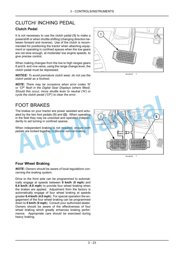 Alternative view of New Holland T7.170, T7.185, T7.200, T7.210 Range Command, Power Command Tractor Operation and Maintenance Manual 84479581