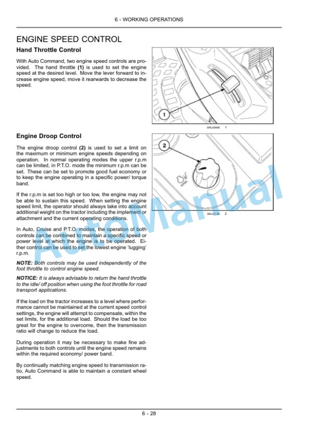 New Holland T7.170, T7.185, T7.200, T7.210 Sidewinder II Auto Command Tractor Operation and Maintenance Manual 84345261-3