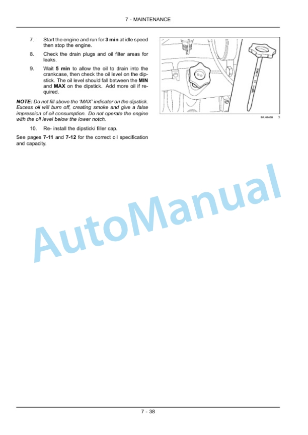 New Holland T7.170, T7.185, T7.200, T7.210 Sidewinder II Range Command, Power Command Tractor Operation and Maintenance Manual 84350757-5