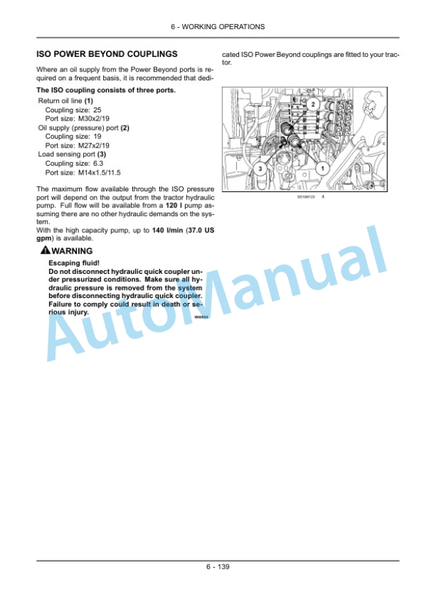 New Holland T7.170, T7.185, T7.200, T7.210 Sidewinder II Range Command, Power Command Tractor Operation and Maintenance Manual 84411301-4