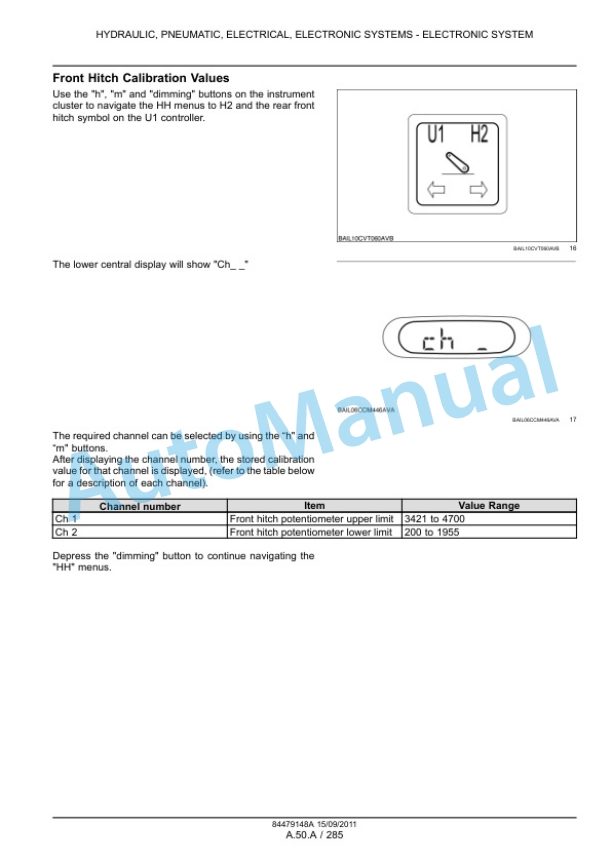 New Holland T7.170, T7.185, T7.200, T7.210 Tractor Service Manual 84479148A-3