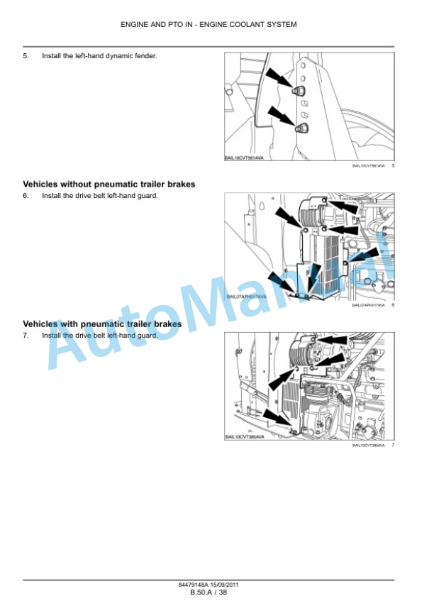New Holland T7.170, T7.185, T7.200, T7.210 Tractor Service Manual 84479148A-4
