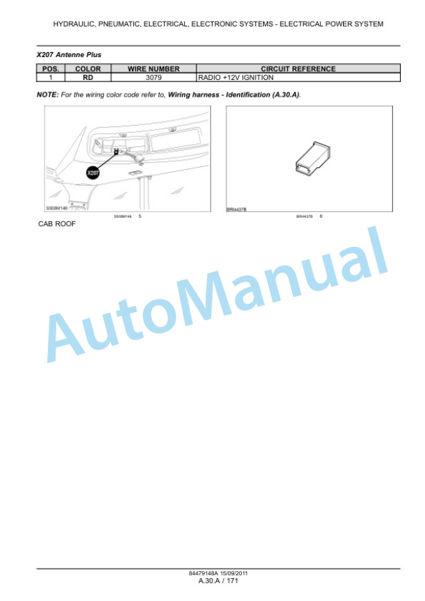 New Holland T7.170, T7.185, T7.200, T7.210 Tractor Service Manual 84561158-3