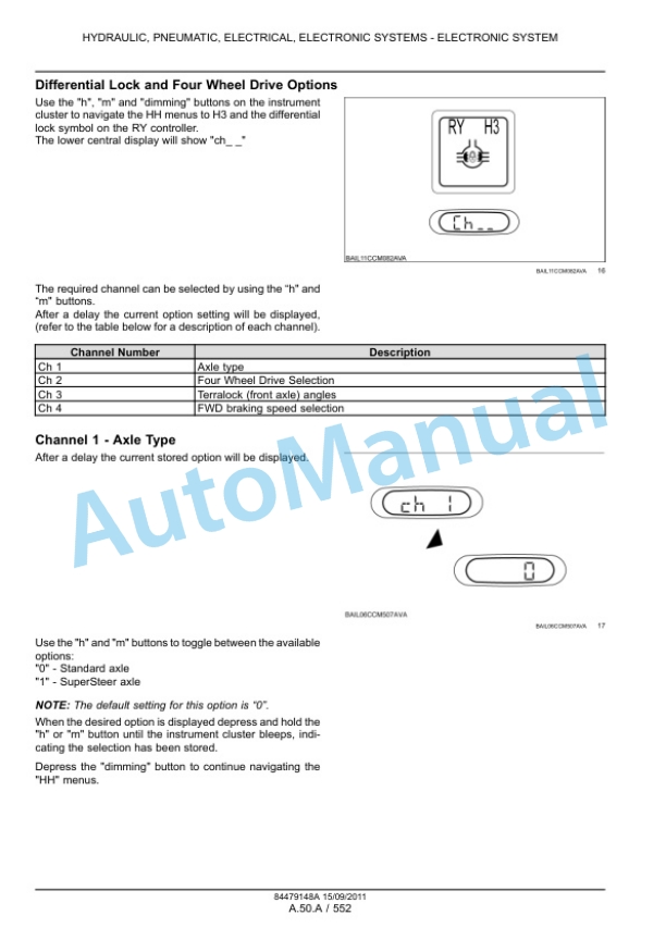 New Holland T7.170, T7.185, T7.200, T7.210 Tractor Service Manual 84561161-3