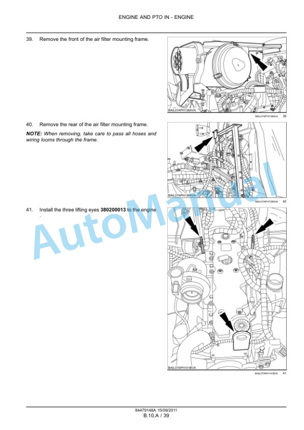 New Holland T7.170, T7.185, T7.200, T7.210 Tractor Service Manual 84561162-2