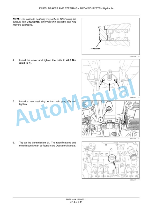 Alternative view of New Holland T7.170, T7.185, T7.200, T7.210 Tractor Service Manual 84561165