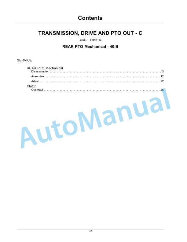 New Holland T7.170, T7.185, T7.200, T7.210 Tractor Service Manual 84561167-4