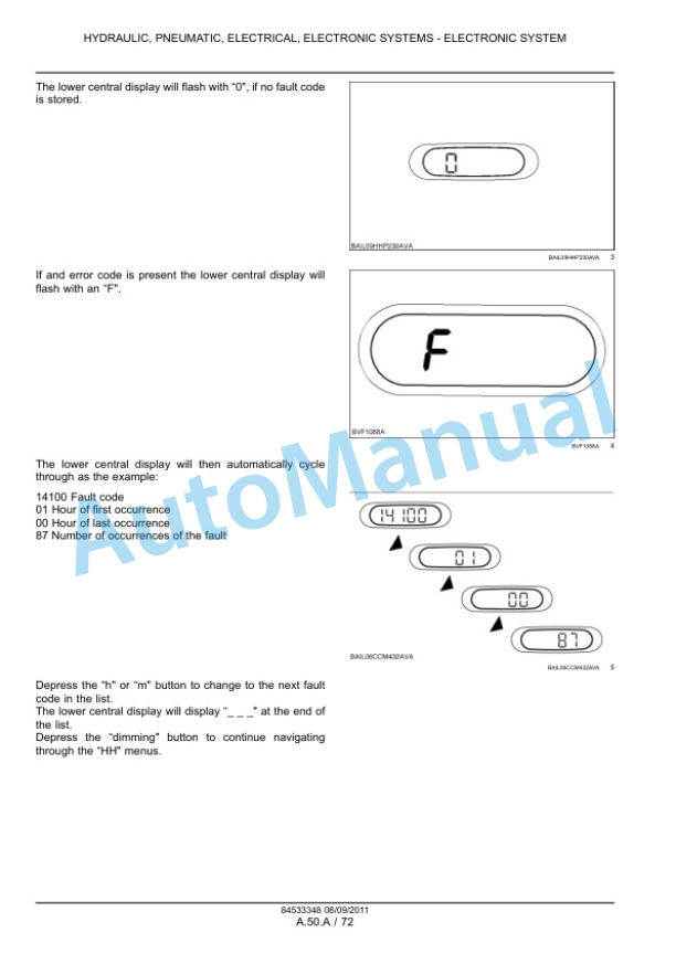 New Holland T7.170 - T7.210 Sidewinder II Auto Command Tractor - T7.170 - T7.210 Sidewinder II Range Command, Power Command Tractor Calibration Booklet 84533348-2