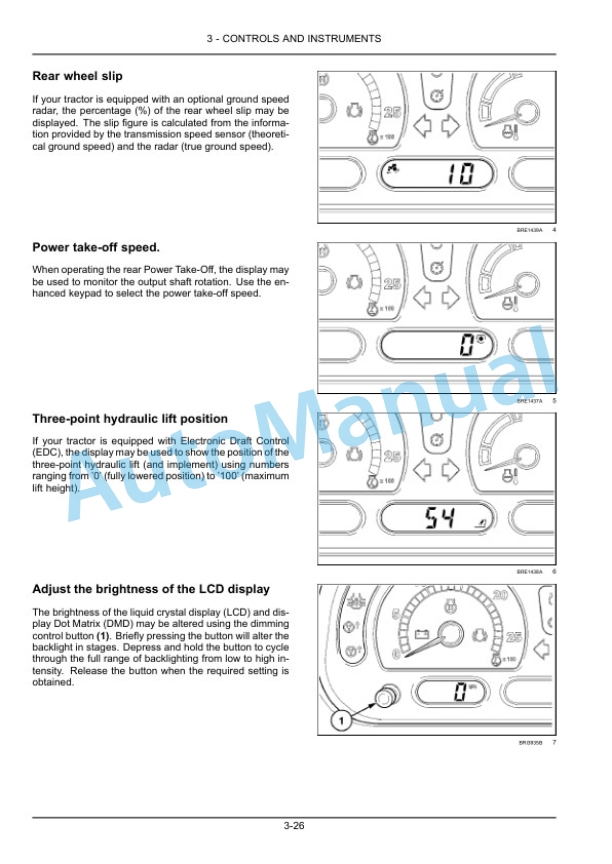 Alternative view of New Holland T7.175, T7.190, T7.195, T7.205 Tractor Operation and Maintenance Manual 48155299