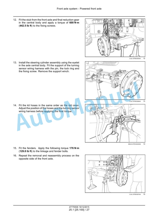 Alternative view of New Holland T7.175, T7.190, T7.195, T7.205 Tractor Service Manual 47770506